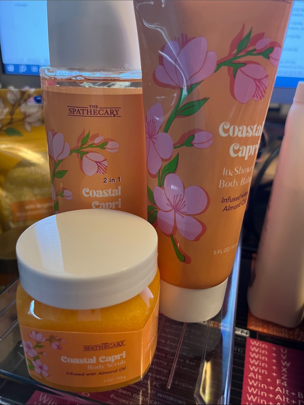 Coastal Capri Peach Body Scrub & Care Set